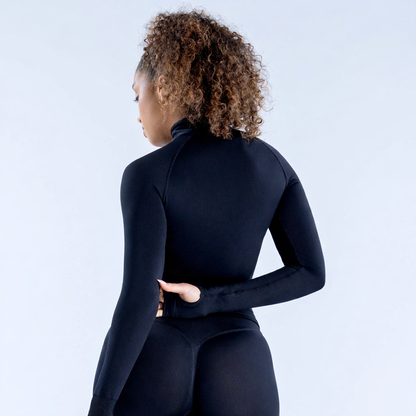 Sculpted Half-Zip Top